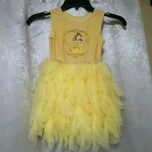 Disney Princess Beauty Dress Tules Yellow 4T
